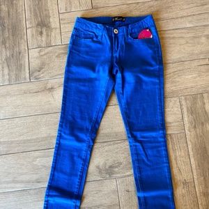 Fe FOEYAL Royal blue denim skinny jeans, size 1, Brand New